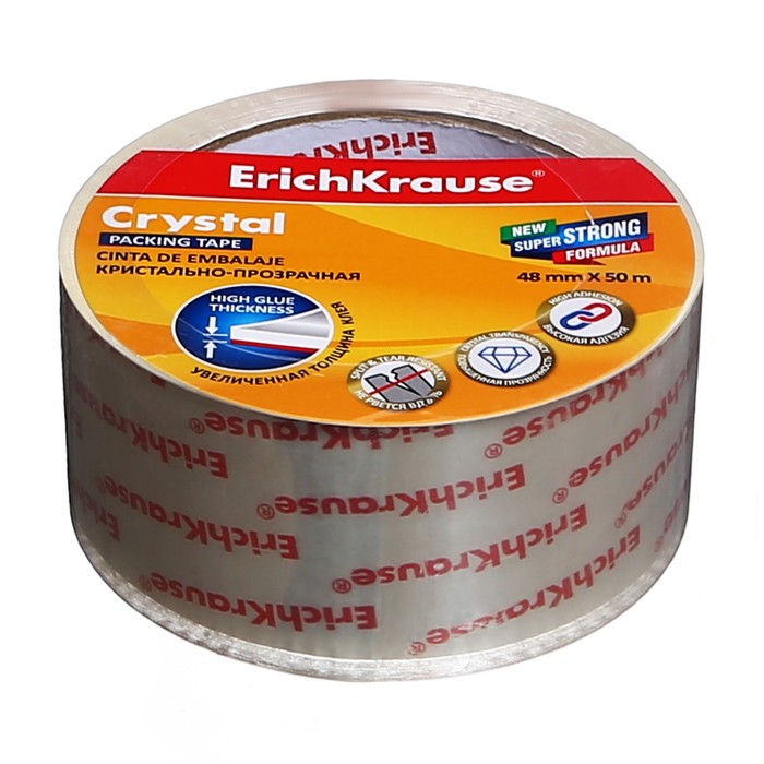 Клейкая лента упаковочная ErichKrause "Crystal", 48 мм х 50 м, 60 мкм, суперпрозрачная, цена за 1 шт.
Клейкая лента упаковочная ErichKrause "Crystal", 48 мм х 50 м, 60 мкм, суперпрозрачная, цена за 1 шт.