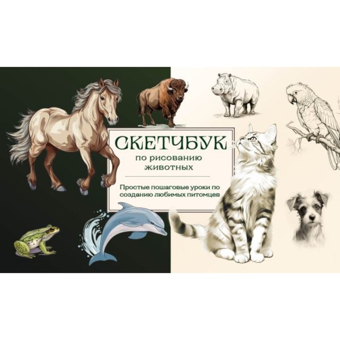 Скетчбук по рисованию животных. Простые пошаговые уроки по созданию любимых питомцев
Скетчбук по рисованию животных. Простые пошаговые уроки по созданию любимых питомцев