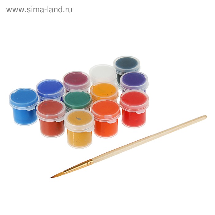 Краска акриловая, набор 12 цветов х 4 мл, «Аква-Колор», художественно-оформительская, с кистью, морозостойкая
Краска акриловая, набор 12 цветов х 4 мл, «Аква-Колор», художественно-оформительская, с кистью, морозостойкая