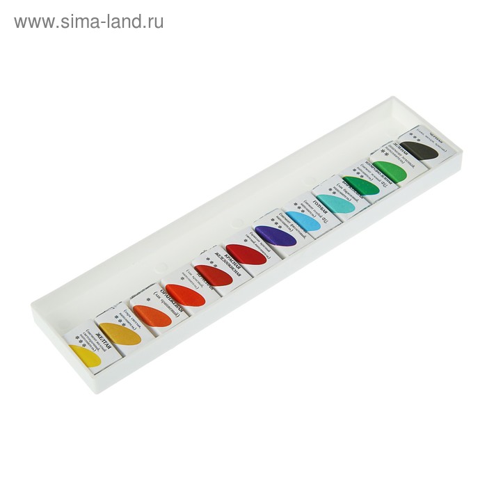 Акварель художественная, набор в кюветах, 12 цветов х 2.5 мл, «Петербургская классика»
Акварель художественная, набор в кюветах, 12 цветов х 2.5 мл, «Петербургская классика»