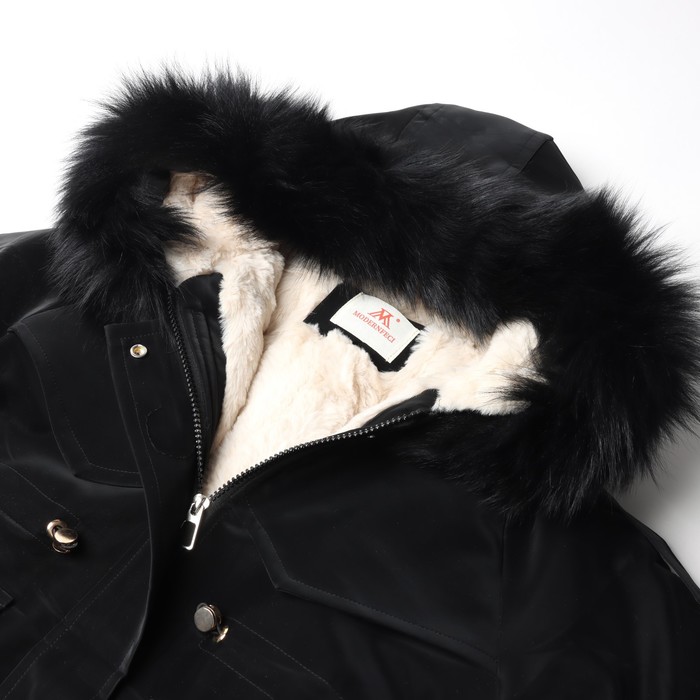фото Куртка зимняя для девочек, цвет чёрный, рост 134-140 см