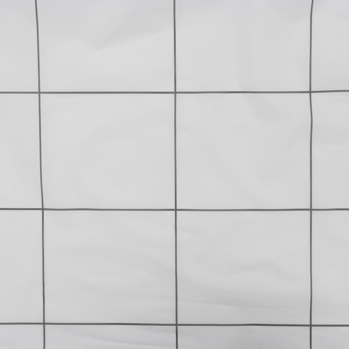 фото Штора для ванной savanna «квадро», 180×180 см, eva, цвет белый