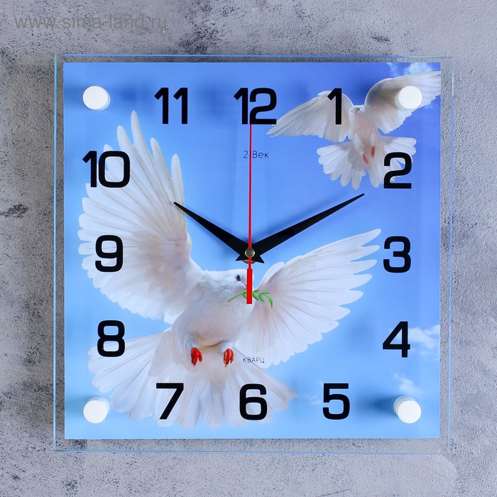 Часы-картина настенные, серия: Животный мир, "Голуби", плавный ход, 25 х 25 см
Часы-картина настенные, серия: Животный мир, "Голуби", плавный ход, 25 х 25 см