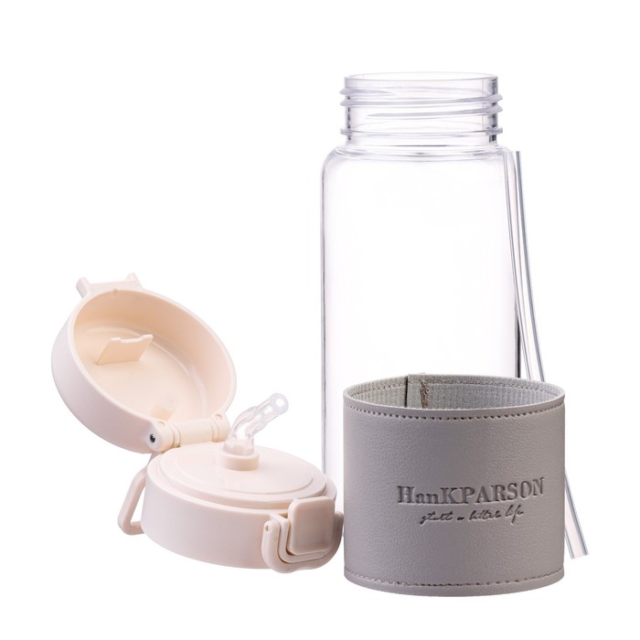 фото Бутылка для воды, 480 мл, серая