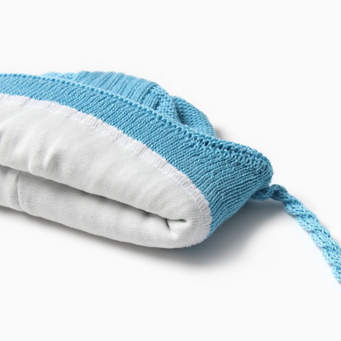 фото Шапка детская с ушками minaku р-р 44-46, цвет морской-волны