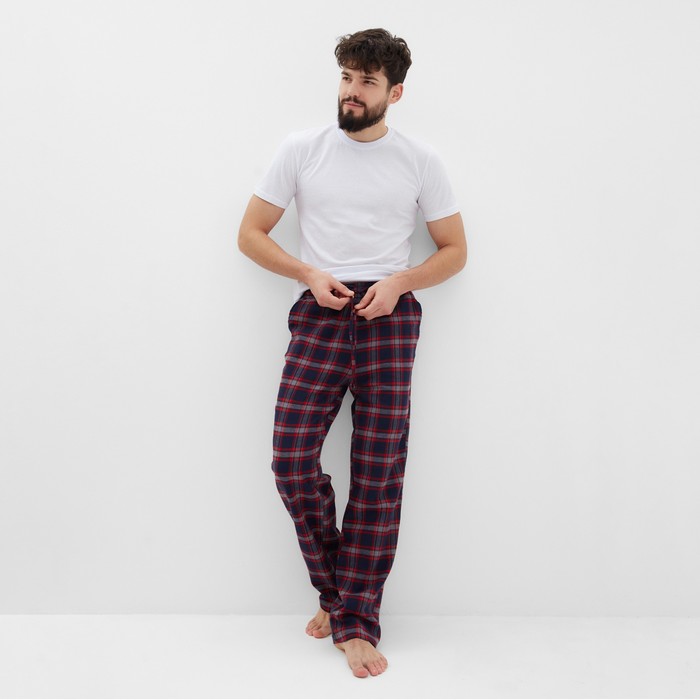 фото Брюки мужские домашние kaftan размер 50, синий