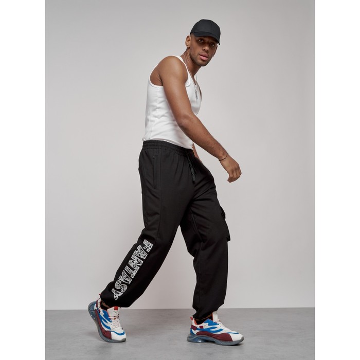 фото Брюки спортивные мужские, размер 50, цвет чёрный mtforce