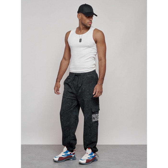 фото Брюки спортивные мужские, размер 56, цвет тёмно-зелёный mtforce