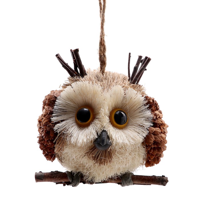 фото Декоративная подвеска «умная сова» 12,5 × 12,5 × 12,5 см