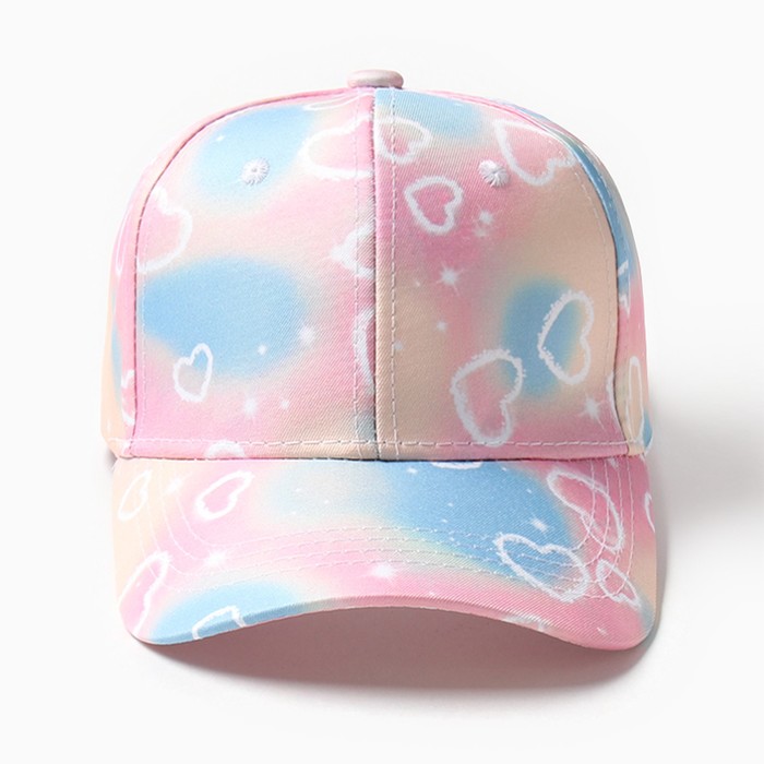 фото Кепка для девочек minaku "сердечки", р-р 52