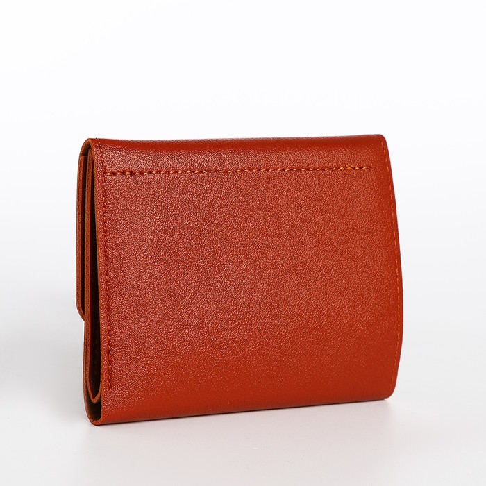 фото Кошелёк на кнопке, цвет рыжий