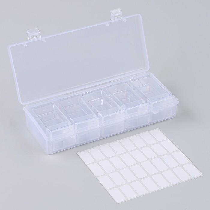 фото Органайзер для хранения страз алмазной мозаики, 10 секций