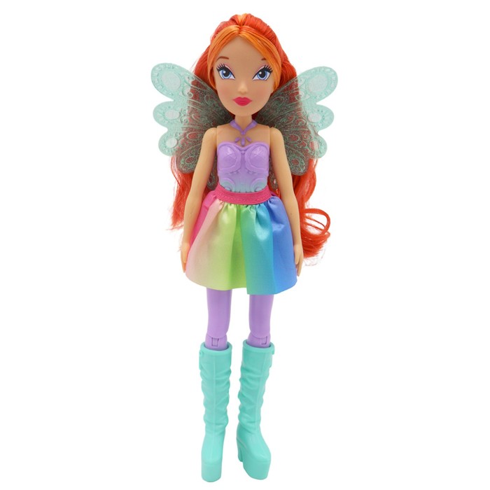 фото Шарнирная кукла winx club hair magic «блум», с крыльями и маркерами, 24 см