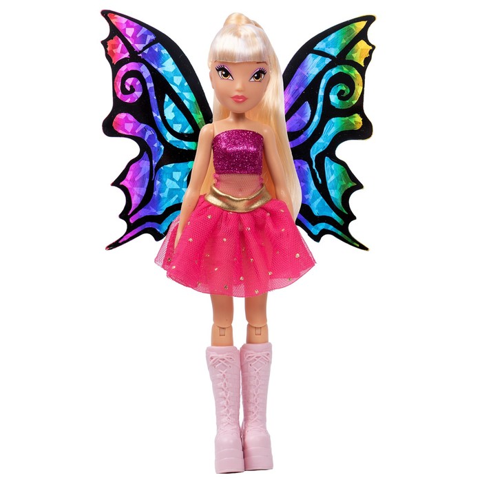 фото Шарнирная кукла winx club btw scratch art wings «стелла», с крыльями для скретчинга, 24 см 1020804