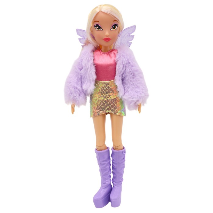фото Шарнирная кукла winx club fashion «стелла», с крыльями и аксессуарами, 24 см