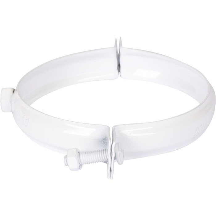 фото Элемент дымохода rommer rca-6010-000003, крепление к стене, d=100 мм, металл, белое