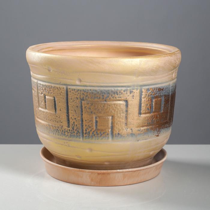 Цветочный горшок "Греция", коричневый, керамика, 3.5 л
Цветочный горшок "Греция", коричневый, керамика, 3.5 л