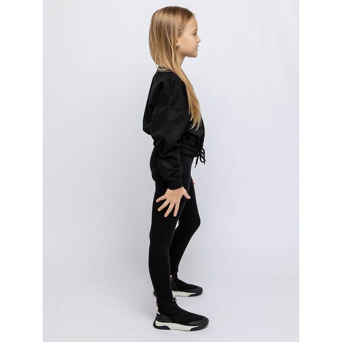 фото Пуловер детский, рост 110 см, цвет чёрный batik