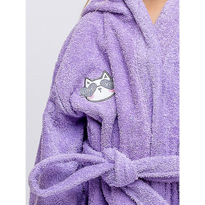 Халат детский махровый, рост 146 см, цвет сирень
Халат детский махровый, рост 146 см, цвет сирень