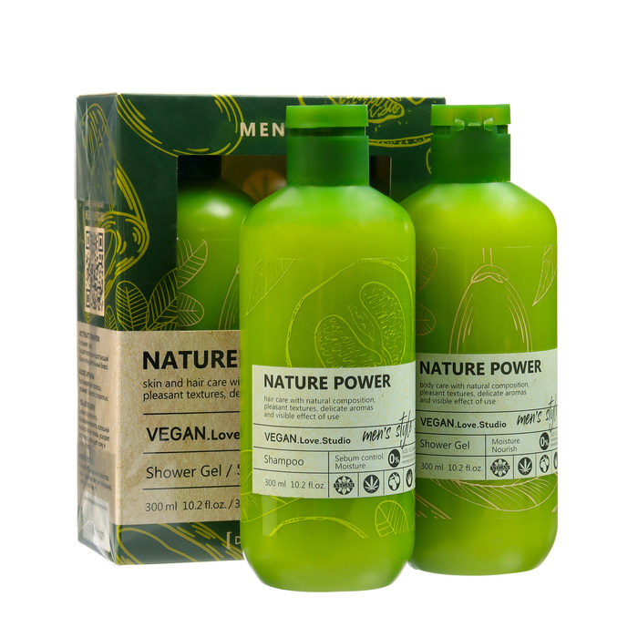 Подарочный набор для мужчин VEGAN Love Studio NATURE POWER: гель, 300 мл+ шампунь, 300 мл
Подарочный набор для мужчин VEGAN Love Studio NATURE POWER: гель, 300 мл+ шампунь, 300 мл
