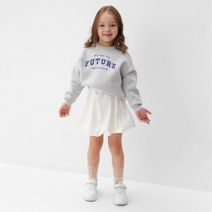 фото Юбка-баллон для девочки kaftan р. 36 (134-140 см), молочный