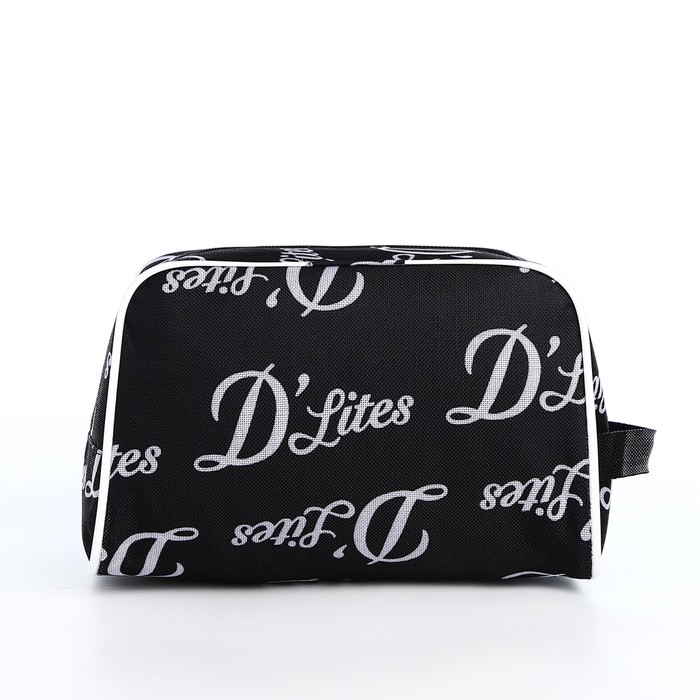 фото Косметичка на молнии, цвет чёрный бако текстиль