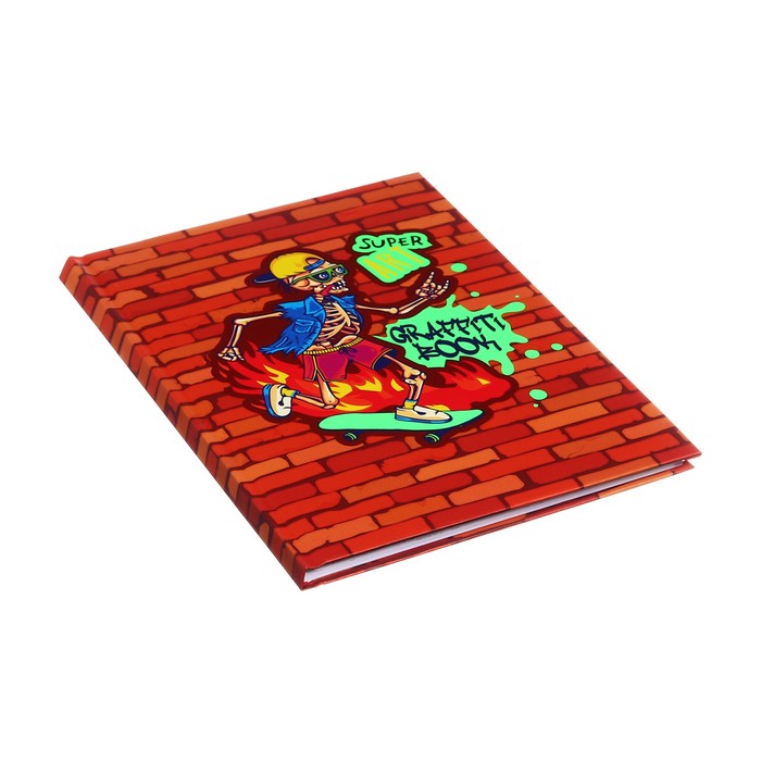 Блокнот А5, 64 листа "Graffiti book. Скелетон", обложка картон 7БЦ, матовая ламинация, выборочный лак, блок 70г/м2
Блокнот А5, 64 листа "Graffiti book. Скелетон", обложка картон 7БЦ, матовая ламинация, выборочный лак, блок 70г/м2