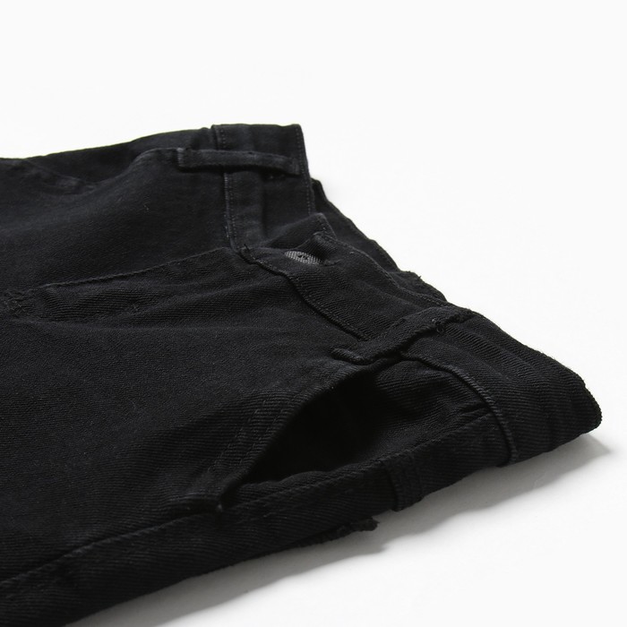 фото Джинсы для мальчика, цвет чёрный, рост 128 см bebus