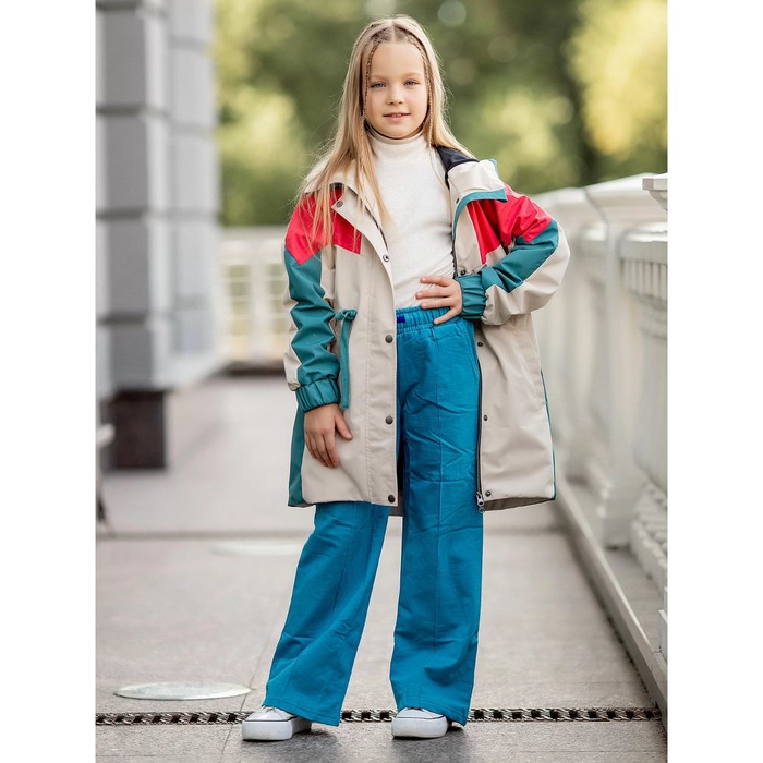 фото Парка-плащ для девочки, рост 140 см batik