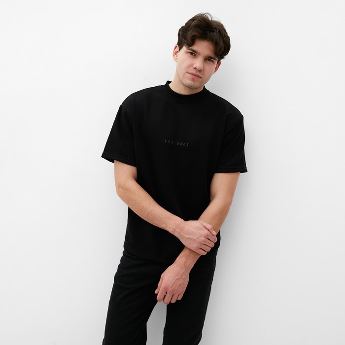 Футболка мужская MIST Men's casual размер 52, черный 
Футболка мужская MIST Men's casual размер 52, черный