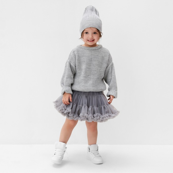 фото Юбка пышная kaftan р.30 (98-104), серый