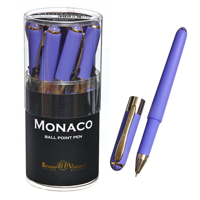 Ручка шариковая, 0.5 мм, Bruno Visconti MONACO, стержень синий, корпус Soft Touch лиловый
Ручка шариковая, 0.5 мм, Bruno Visconti MONACO, стержень синий, корпус Soft Touch лиловый