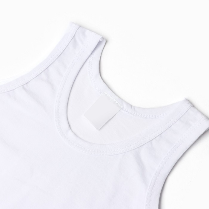 фото Майка детская, цвет белый, рост 104 см (28) tusi