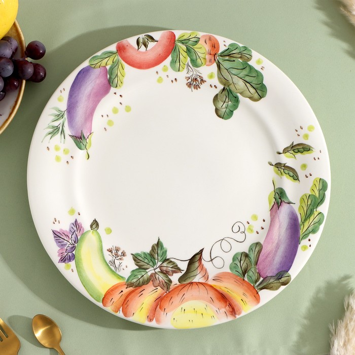 фото Тарелка большая "овощи", 30 х 2,5 см, обухова л. н.