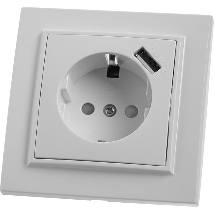 Розетка 1-местная с/з с защитной шторкой и с USB, STEKKER серия Эрна, PST16-9011-01, белый
Розетка 1-местная с/з с защитной шторкой и с USB, STEKKER серия Эрна, PST16-9011-01, белый