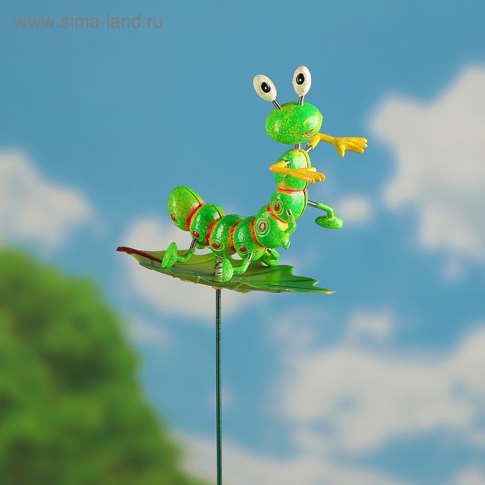 Декоративный штекер "Гусеница на листочке" микс
Декоративный штекер "Гусеница на листочке" микс