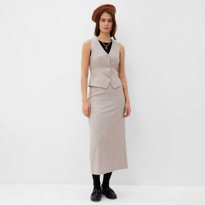 фото Жилет женский mist, р.50, бежевый