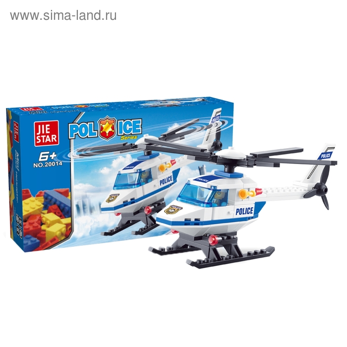 Конструктор «Полицейский вертолёт», 71 деталь
Конструктор «Полицейский вертолёт», 71 деталь
