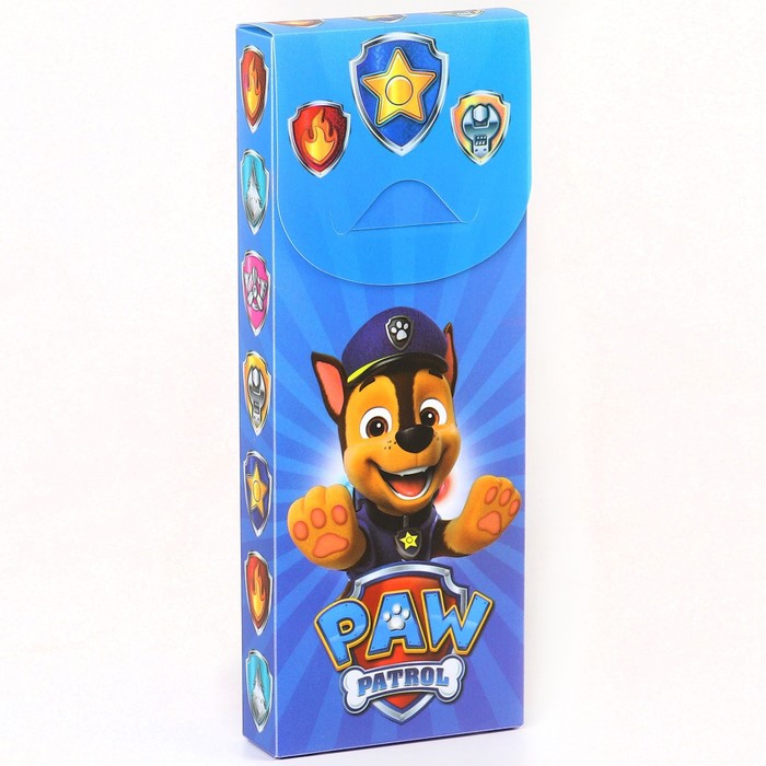 фото Пенал-футляр пластиковый, 75х195х25 мм, сборный, щенячий патруль paw patrol