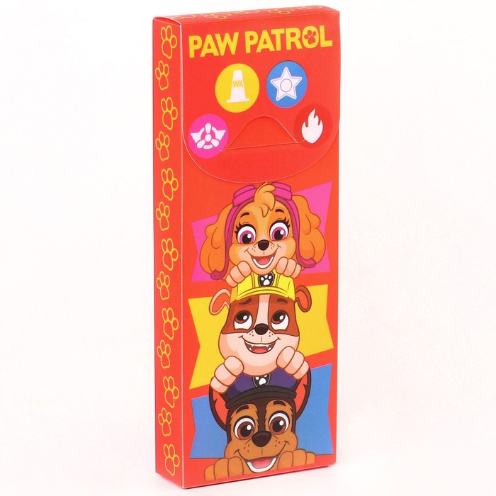фото Пенал-футляр пластиковый, 75х195х25 мм, сборный, щенячий патруль paw patrol