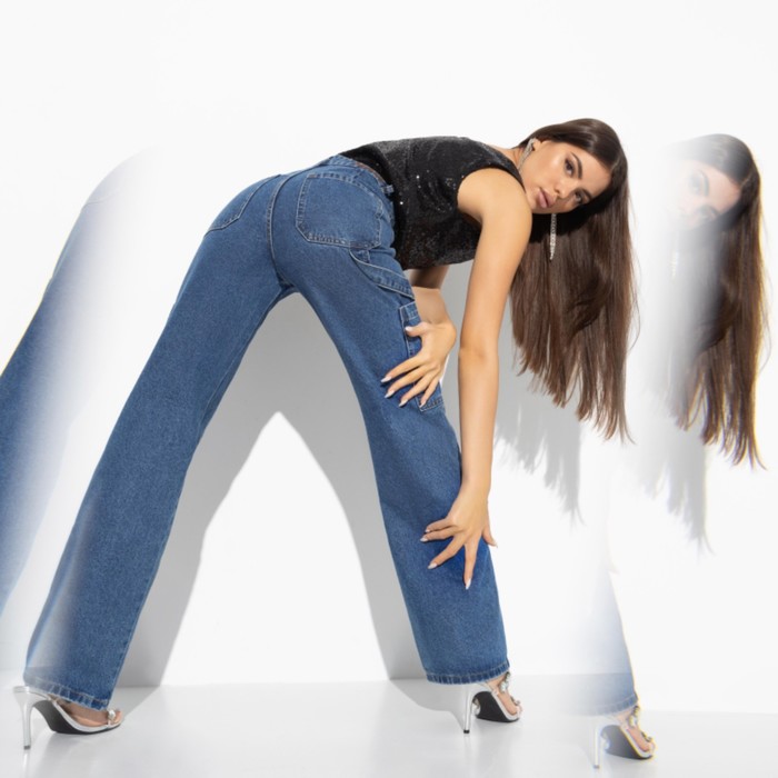 фото Джинсы женские ankona, размер 50 charuttimoda