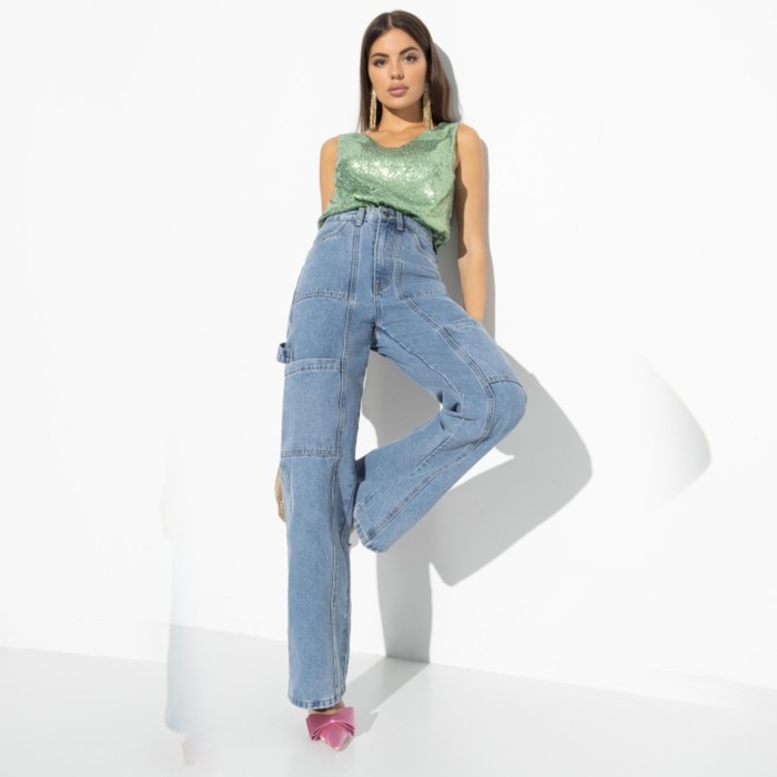 фото Джинсы женские ankona, размер 48 charuttimoda