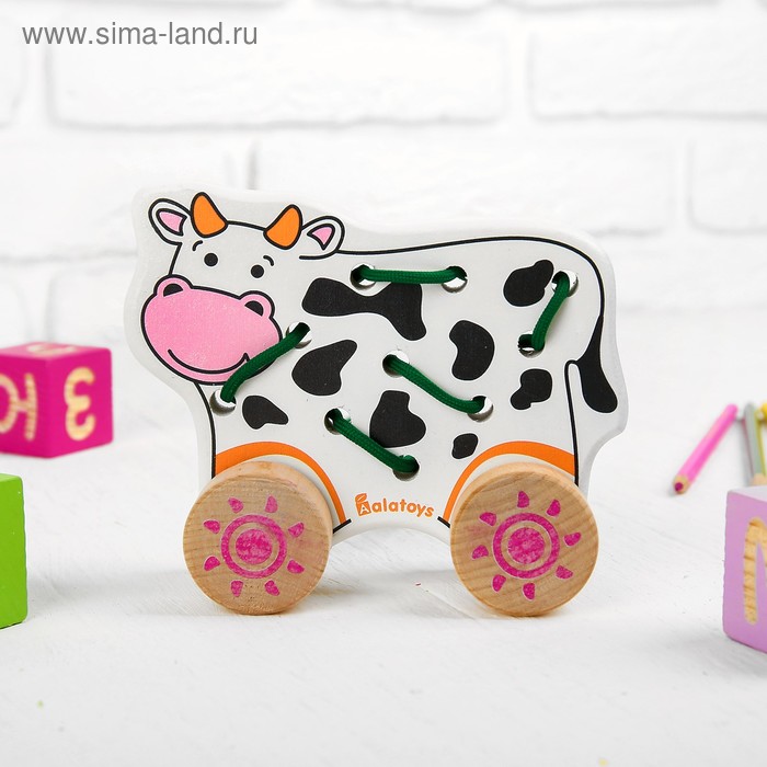 Каталка-шнуровка «Корова»
Каталка-шнуровка «Корова»