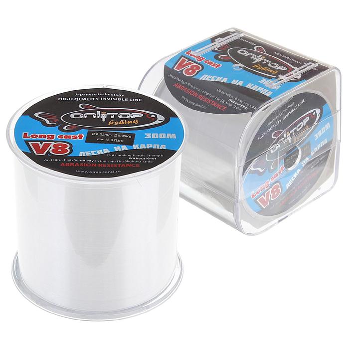 Леска V8 на карпа, d=0,22 мм, 300 м, 6,95 кг, прозрачная
Леска V8 на карпа, d=0,22 мм, 300 м, 6,95 кг, прозрачная