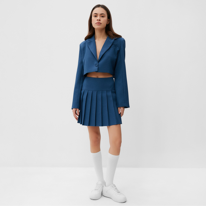 фото Юбка в складку mist base, р. 42, синий