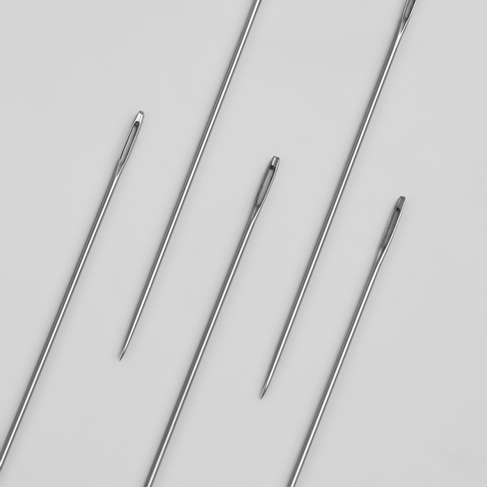 фото Иглы для вышивания №3, d = 1 мм, 5,6 см, 10 шт, с-22 колюбакинский игольный завод