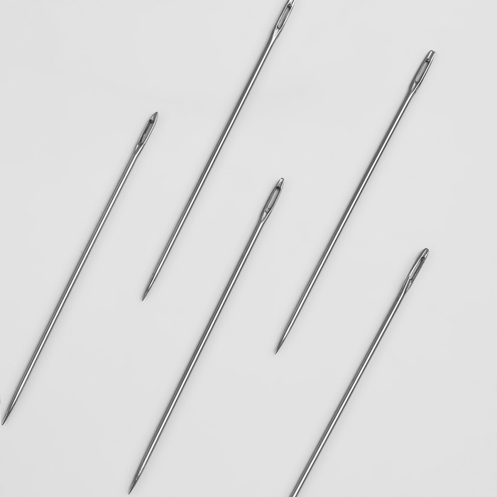 фото Иглы швейные, для штопки №1, d = 0,7 мм, 3,5 см, 10 шт, с-38 колюбакинский игольный завод