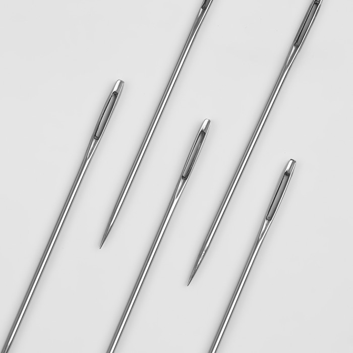 фото Иглы швейные, для штопки №3, d = 1,4 мм, 5,8 см, 10 шт, с-40 колюбакинский игольный завод
