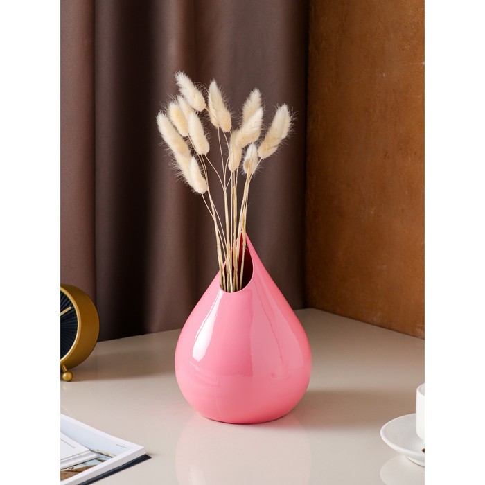 Ваза керамическая "Капля", настольная, розовая, 21 см
Ваза керамическая "Капля", настольная, розовая, 21 см