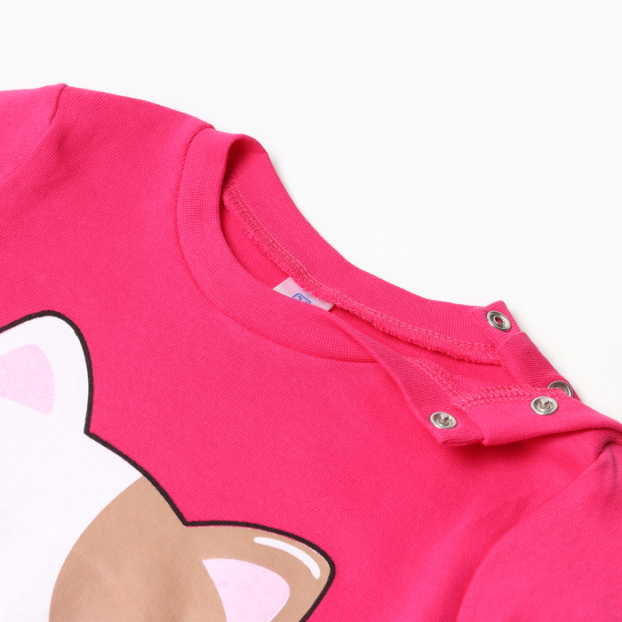 фото Лонгслив для девочки, цвет фуксия, рост 92 см bonito